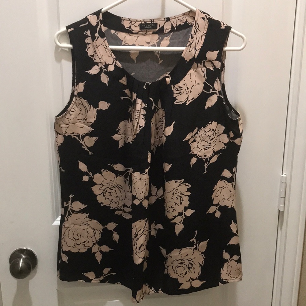 Talbots Floral Sleeveless Top